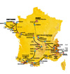 map of the tour de france
