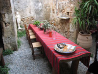 dining table in Crete