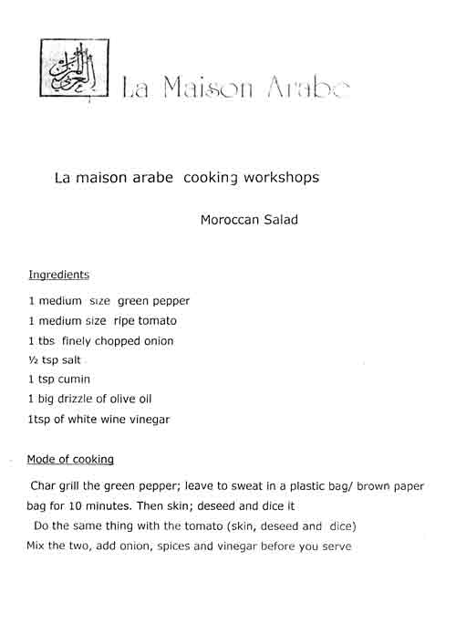 moroccan salad recipe